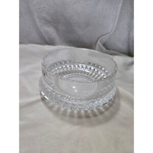 Gorham Full Lead Crystal Bowl Nachtmann W Germany Clear Ribbed Glass 682 Bowl C